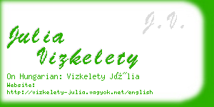 julia vizkelety business card